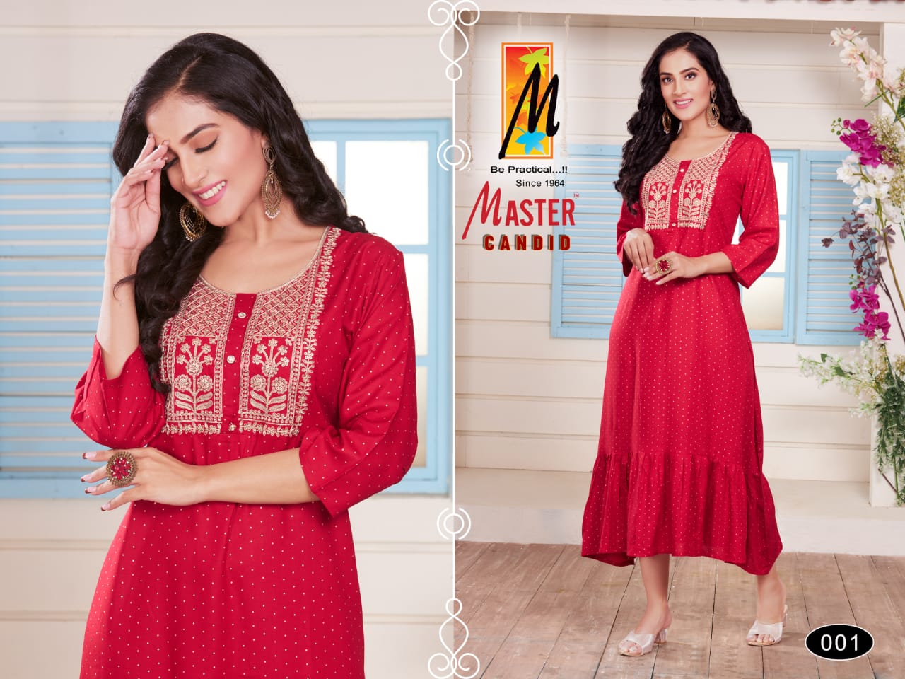 Master Candid Heavy Rayon Fancy Designer Latest Designer Kurti Collection